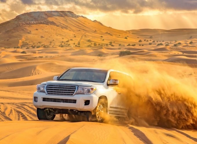 <h1 style='font-size:18px;'>Desert Safari Dubai</h1><H2 style='color:#5E6D77;font-size:14px;'> Bash the sand dunes in a 4x4 and explore the colossal desert in the best way</H2>